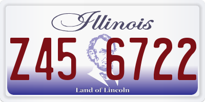 IL license plate Z456722