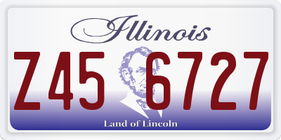 IL license plate Z456727