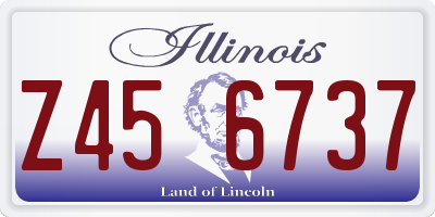 IL license plate Z456737