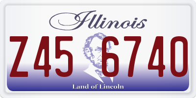 IL license plate Z456740