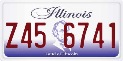 IL license plate Z456741