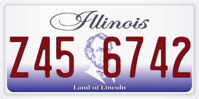IL license plate Z456742