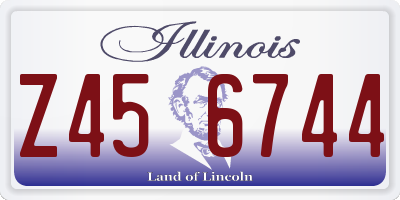 IL license plate Z456744