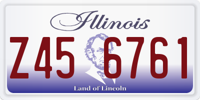 IL license plate Z456761