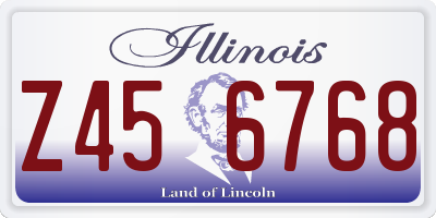 IL license plate Z456768