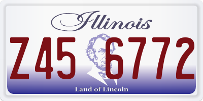 IL license plate Z456772