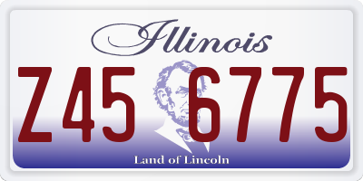 IL license plate Z456775