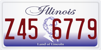 IL license plate Z456779