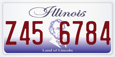 IL license plate Z456784