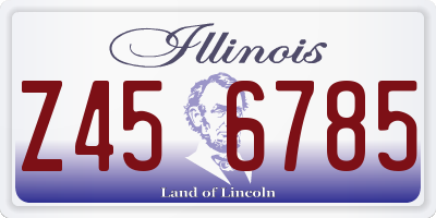 IL license plate Z456785
