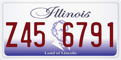 IL license plate Z456791