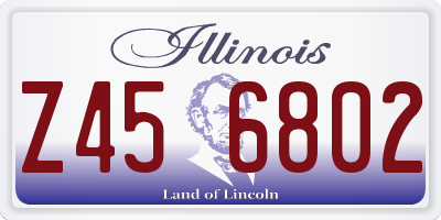 IL license plate Z456802
