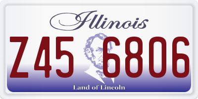 IL license plate Z456806
