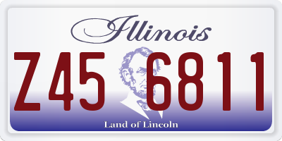 IL license plate Z456811