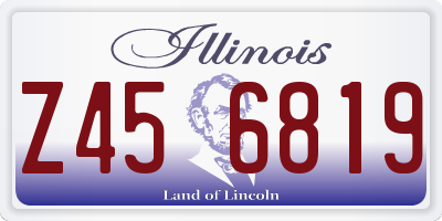 IL license plate Z456819