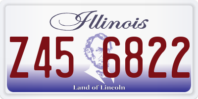 IL license plate Z456822