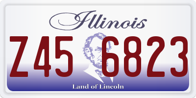 IL license plate Z456823