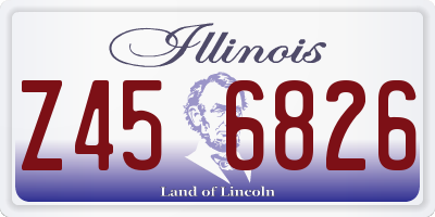 IL license plate Z456826