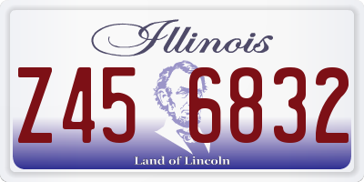 IL license plate Z456832