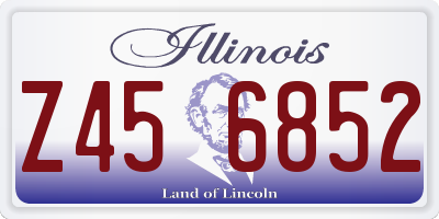 IL license plate Z456852