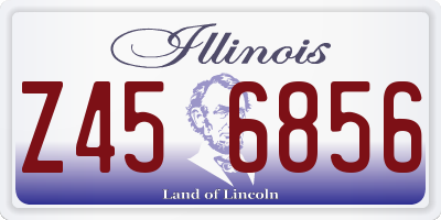 IL license plate Z456856