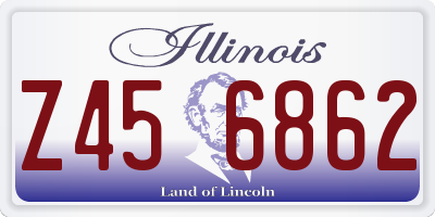 IL license plate Z456862