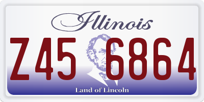 IL license plate Z456864