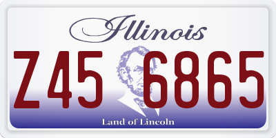 IL license plate Z456865
