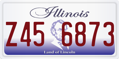 IL license plate Z456873