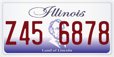 IL license plate Z456878