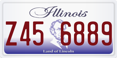 IL license plate Z456889