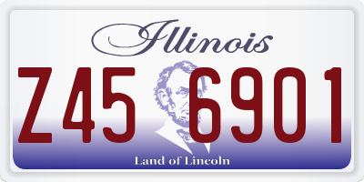 IL license plate Z456901