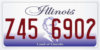 IL license plate Z456902