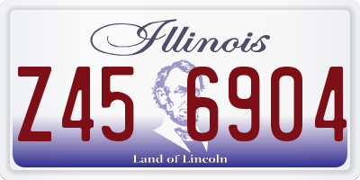 IL license plate Z456904