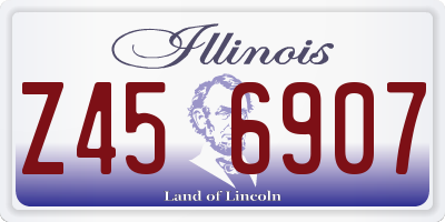 IL license plate Z456907