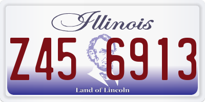 IL license plate Z456913