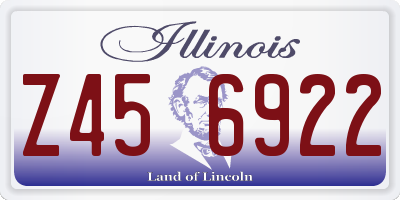 IL license plate Z456922
