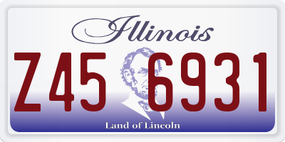 IL license plate Z456931