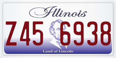 IL license plate Z456938
