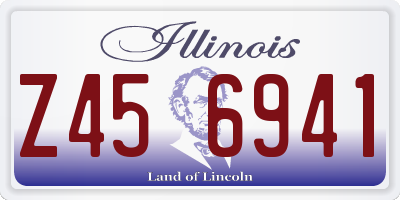 IL license plate Z456941