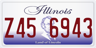 IL license plate Z456943