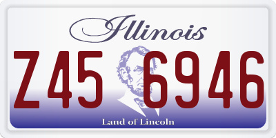 IL license plate Z456946