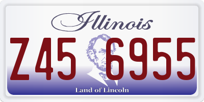 IL license plate Z456955