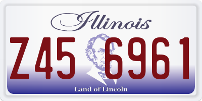 IL license plate Z456961
