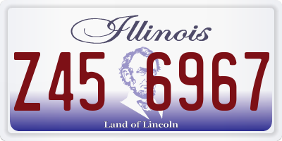 IL license plate Z456967