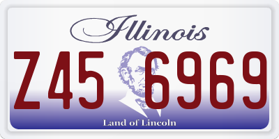 IL license plate Z456969