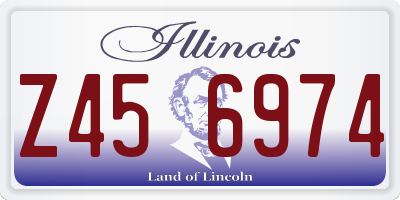 IL license plate Z456974