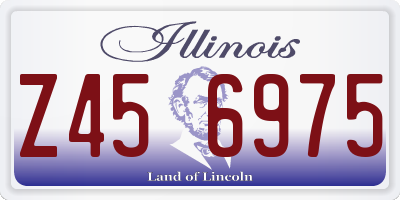 IL license plate Z456975