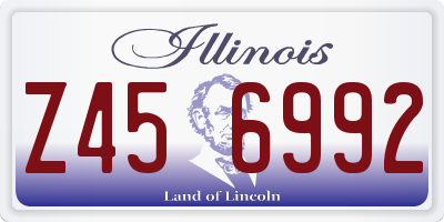 IL license plate Z456992