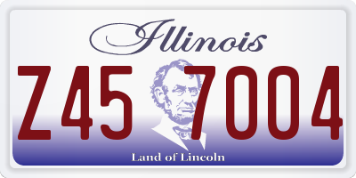 IL license plate Z457004